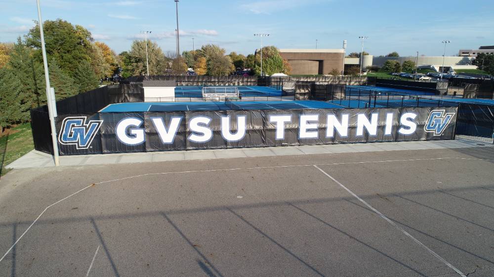Outdoor Tennis Courts Side View